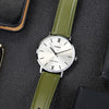 CASIOMen's DRESS Quartz Green Strap Mens Green Analog