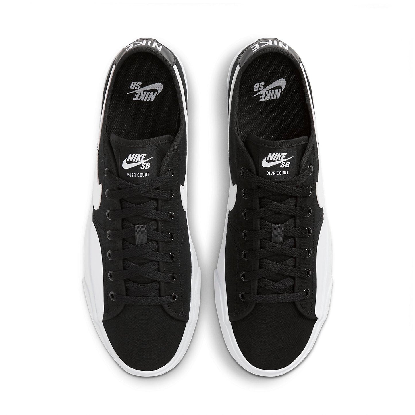 NikeBlazer Court SB 'Black White'