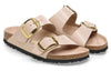 Birkenstock(WMNS) Arizona Big Buckle Nubuk Leather Narrow Fit 'Soft Pink'