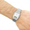 CASIOWaterproof Stainless Steel Strap Mens Silver Analog/Digital Combo