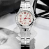 CASIOCouple Waterproof Stainless Steel Strap White Analog