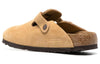 BirkenstockBoston Suede Leather Narrow Fit 'Latte Cream'