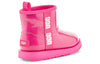 UGGClassic Clear Mini II Large LOGO Fleece Lined Big Boys Pink Red