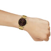CASIOStainless Steel Strap Quartz Waterproof Brown Dial Mens Brown Analog