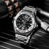 CASIOQuartz Limited Edition Waterproof Stainless Steel Strap Unisex Mens Black Analog