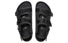 BirkenstockShinjuku Natural Leather Textile Sandals 'Black'