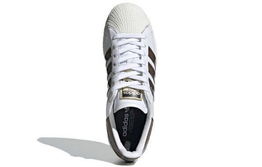 (WMNS) adidas BlackPinkadidas originals Superstar Bold 'White Brown' FV3356