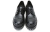 Balenciaga Cowhide Lacing Thick Sole Casual Leather Shoes Black 600600-WA960-1000
