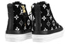 (WMNS) LOUIS VUITTON Stellar Ankle Sneakers 'Black White Monogram' 1A95NB