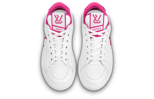 (WMNS) LOUIS VUITTON Charlie Sneakers 'White Fuchsia' 1AAVZM