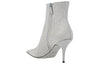 (WMNS) Balenciaga 85mm Knife Glitter Boots 'Silver' 579280WA7018163