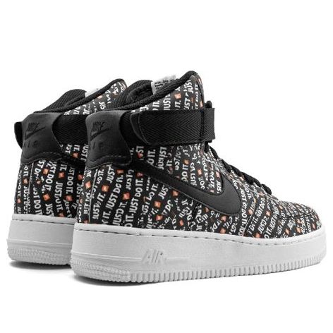 (WMNS) Nike Air Force 1 High 'Just Do It Black Orange' AO5138-001