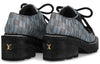 (WMNS) LOUIS VUITTON Beaubourg Platform Derby Shoes 'Blue Plaid Print' 1A5SP2