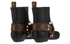 (WMNS) LOUIS VUITTON Rhapsody Ankle Boots 'Black with Monogram Belt' 1A5SSZ