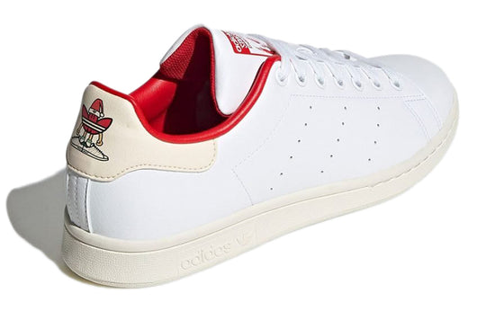 adidas originals Stan Smith Retro Casual Skateboarding Shoes White Red Unisex 'White Red' GY1911