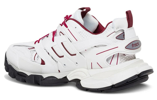 Balenciaga Track Sneaker 'White Burgundy' 542023W3AD19066