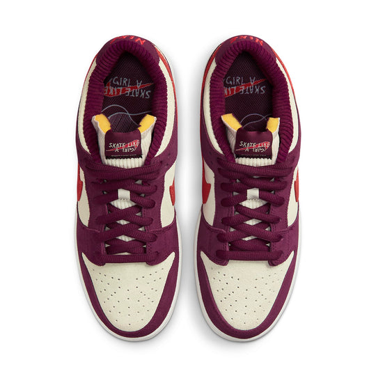 Nike SB Dunk Low 'Summit White Barely Rose University Red' DX4589-600