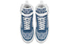 (WMNS) LOUIS VUITTON LV Boombox Monogram High-Top Sneakers Denim-Blue 1A8E3C
