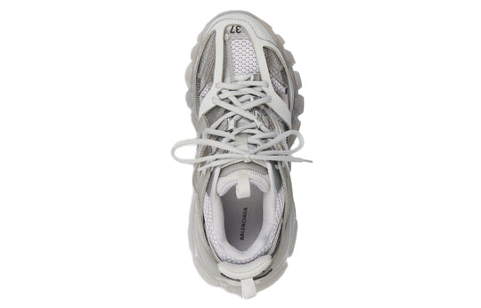 (WMNS) Balenciaga Track Clear Sole Daddy Shoes Grey 647741W3BM41200