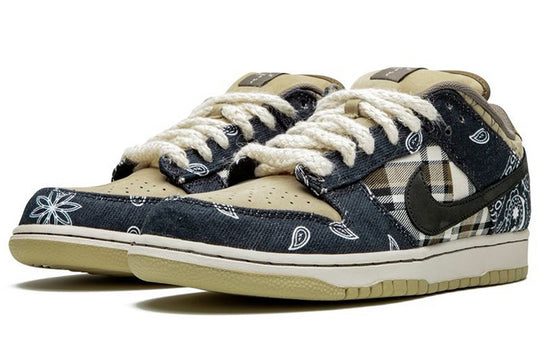 Nike x Travis Scott SB Dunk Low Jackboys 'Blue Khaki' CT5053-001(S-BOX)