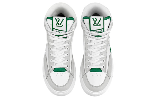 (WMNS) LOUIS VUITTON Charlie Ankle Sneakers 'Grey Green' 1A9S50
