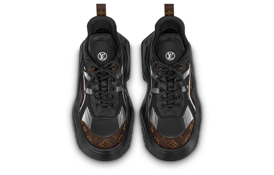 LOUIS VUITTON Archlight 2.0 Platform Sneakers 'Black White with Brown Monogram' 1ABIHC