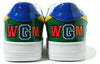 A Bathing Ape Bape sta Low M2 'Green Shark Face' 1G30-191-002GRN