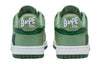 (WMNS) A BATHING APE Bape Sk8 Leather Low 'White Green' 1I70-291-020-GREN