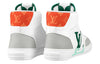 LOUIS VUITTON LV Charlie Ankle Sneakers 'White with Green Side Logo' 1A9JM8