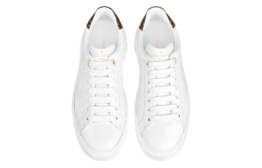 (WMNS) LOUIS VUITTON Time Out Sneakers 'White with White Monogram' 1A9HBT
