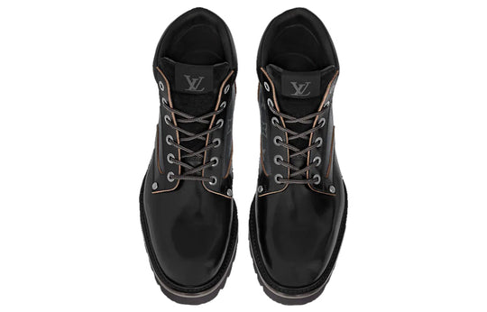LOUIS VUITTON Oberkampf Ankle Sneakers 'Monogram Black' 1A8ZG1