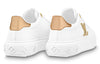 (WMNS) LOUIS VUITTON Time Out Sneakers 'White with Gold Rhinestone Logo' 1AAW0C