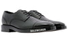 Balenciaga Logo Cap Toe Derby Shoes 'Black' 590716WA7201000