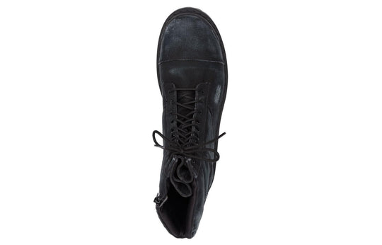 Balenciaga Combat Strike Boots 'Washed Black Cotton' 694042W2H111000