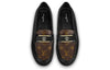 (WMNS) LOUIS VUITTON LV Loafers 'Black with Monogram and Gold Deco' 1AACXG