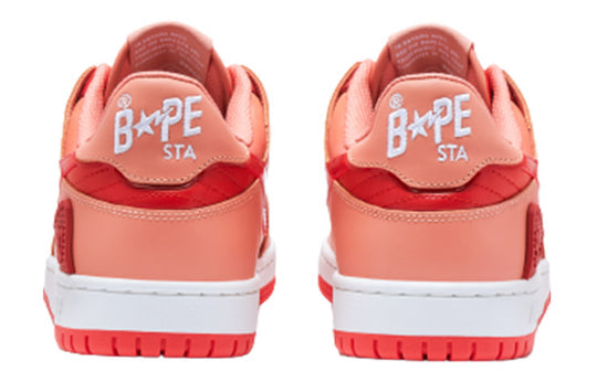 (WMNS) A BATHING APE Sk8 Leather Low 'Pink' 1I70-291-020-PINK