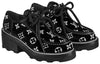 (WMNS) LOUIS VUITTON Beau Bourg Platform Shoes 'Black with White Monogram' 1A95Y9