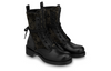 (WMNS) LOUIS VUITTON LV Flat Ranger Boots 'Black with Olive Green Monogram' 1AADKK