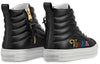 (WMNS) LOUIS VUITTON LV Stellar Calfskin High-Top Sports Shoes Black 1A5C5Y