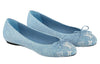 (WMNS) LOUIS VUITTON Pool Pillow Ballet Shoes 'Blue with Tip Monogram' 1AB1LD