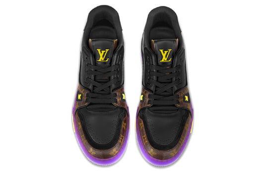 LOUIS VUITTON x Lakers LV Trainers 'Brown Monogram with Black Purple' 1A8WJ6