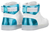 LOUIS VUITTON Rivoli Ankle Sneakers 'White Monogram with Metallic Blue' 1A8V8Q