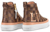 (WMNS) LOUIS VUITTON LV Stellar Damier High-Top Sports Shoes Brown 1A5NAD