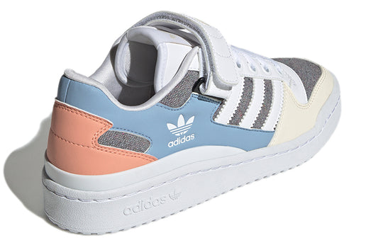 (WMNS) adidas originals Forum Low Wear-resistant Non-Slip Casual Skateboarding Shoes White Blue Gray GZ4405