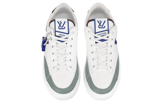LOUIS VUITTON Charlie Sneakers 'White Green Blue' 1ABYVX