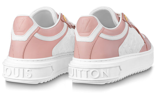 (WMNS) LOUIS VUITTON Time Out Sneakers 'White Mini Monogram Pink' 1ABURV