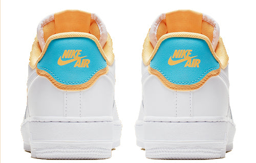 (WMNS) Nike Air Force 1 Low SE 'White Light Blue Fury Topaz Gold' AA0287-105