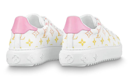 (WMNS) LOUIS VUITTON Time Out Sneakers 'White with Orange Ombre Monogram' 1A8SZG