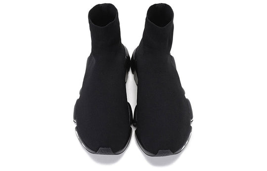 Balenciaga Speed Sports Shoes Black/White 645334W2DB71006
