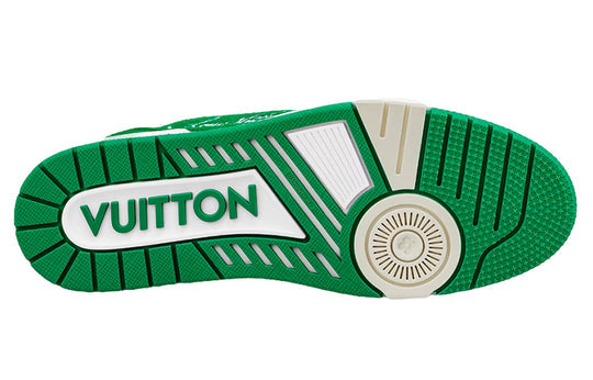 LOUIS VUITTON LV Trainer Sneakers 'Green Monogram' 1ABFSA